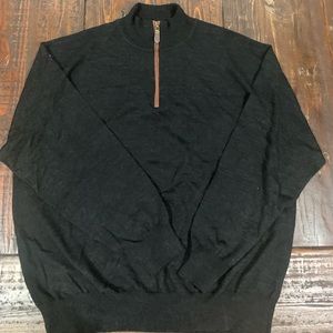 NWT Orvis Wool 1/4 zip pullover sweater